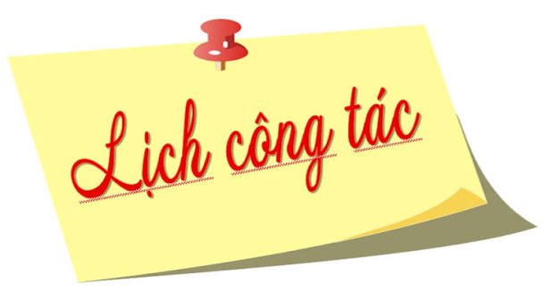 LỊCH CÔNG TÁC TUẦN 1 THÁNG 8