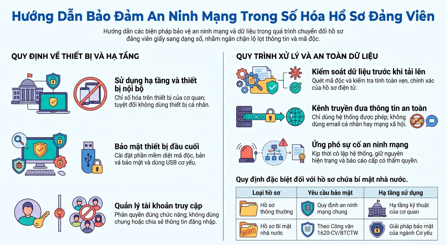B’Lao tăng cường bảo đảm an ninh mạng, an ninh dữ liệu trong số hóa hồ sơ đảng viên