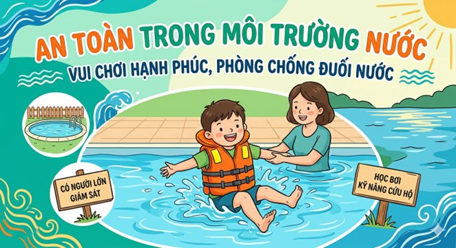 Tăng cường phòng, chống tai nạn, thương tích và đuối nước trẻ em trong dịp hè và mùa mưa bão