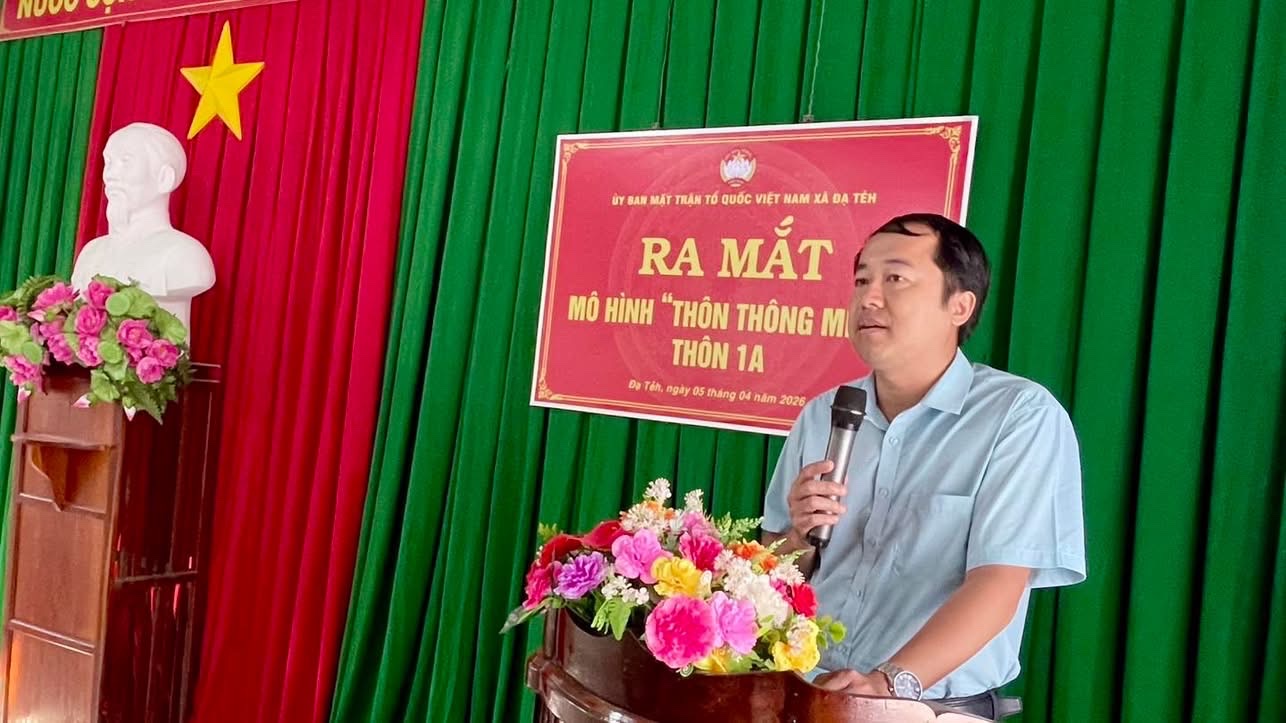 Ủy ban MTTQ Việt Nam xã Đạ Tẻh, Triển khai mô hình “Thôn thông minh” tại thôn 1A, xã Đạ Tẻh - Từng bước đưa công nghệ vào đời sống