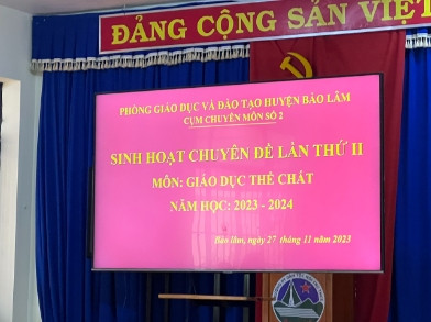 SINH HOẠT CHUYÊN ĐỀ MÔN GIÁO DỤC THỂ CHẤT