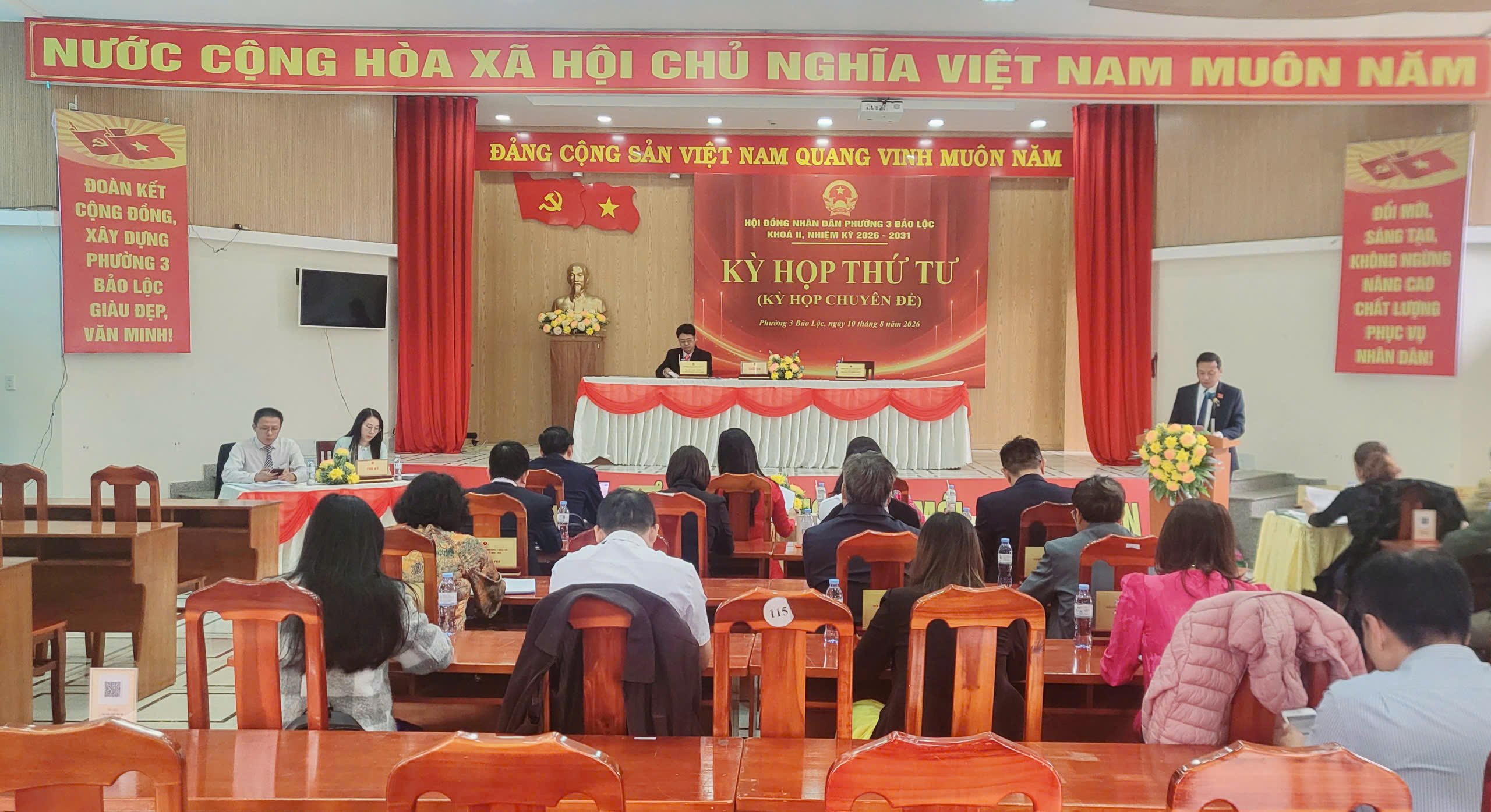 Phường 3 Bảo Lộc: HĐND Phường 3 Bảo Lộc khai mạc Kỳ họp thứ 4 – Kỳ họp chuyên đề, khóa II, nhiệm kỳ 2026 – 2031