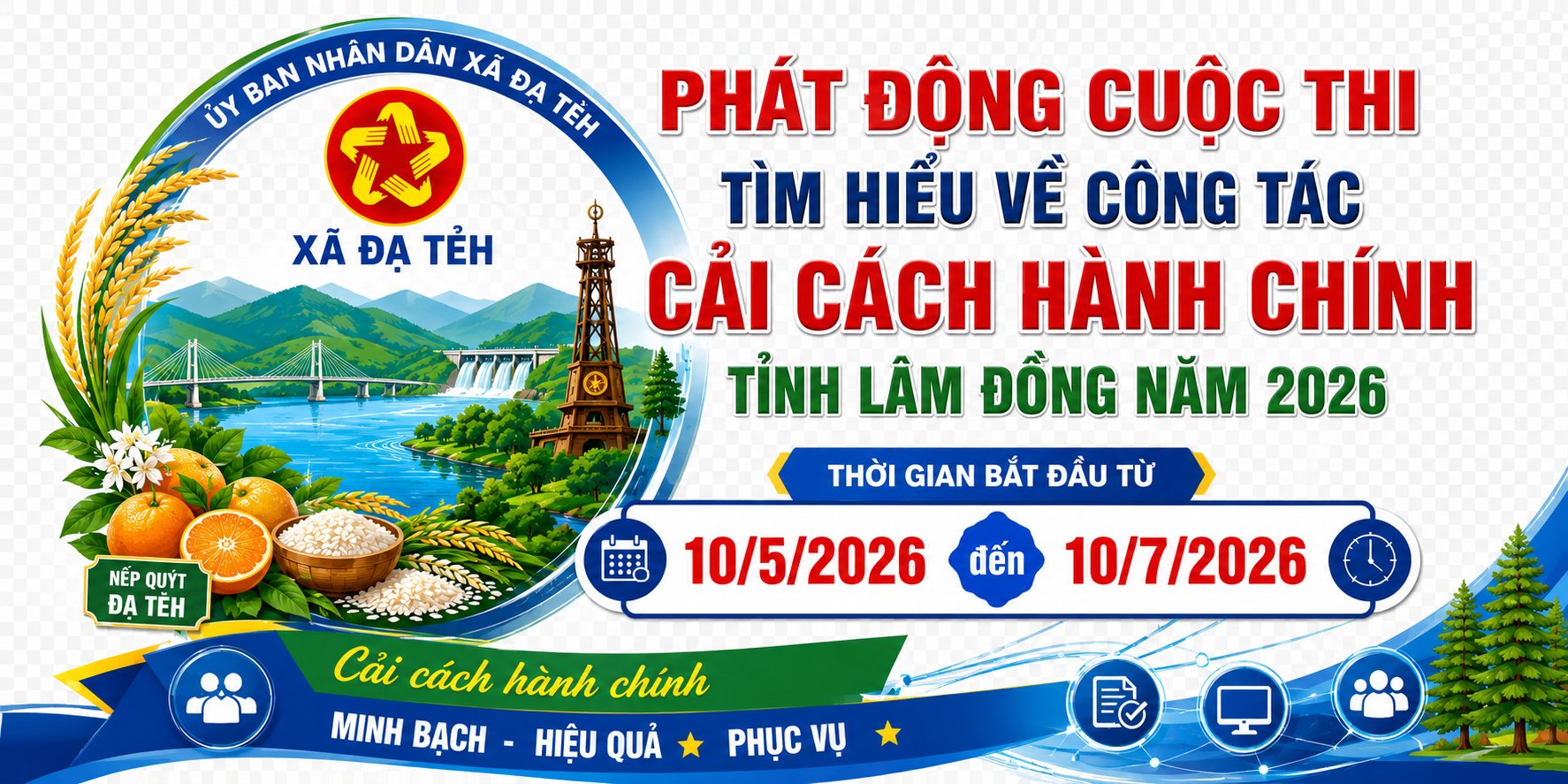 Đạ Tẻh phát động toàn dân tham gia Cuộc thi “Tìm hiểu về công tác cải cách hành chính tỉnh Lâm Đồng năm 2026”