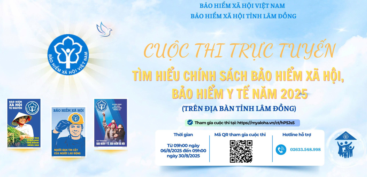 Cuộc thi trực tuyến “Tìm hiểu chính sách Bảo hiểm xã hội, Bảo hiểm y tế năm 2025”