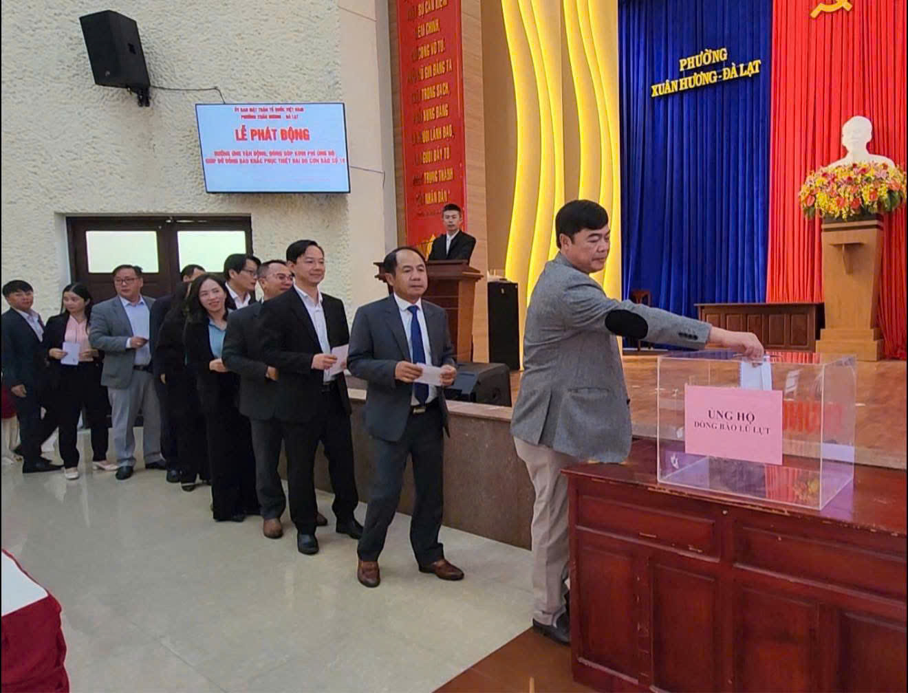 Phường Xuân Hương - Đà Lạt Chung Tay Hướng Về Đồng Bào Đang Bị Ảnh Hưởng Bão Số 10 