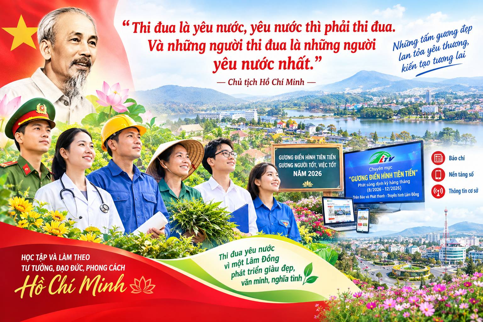 Lan tỏa những bông hoa đẹp từ các phong trào thi đua yêu nước