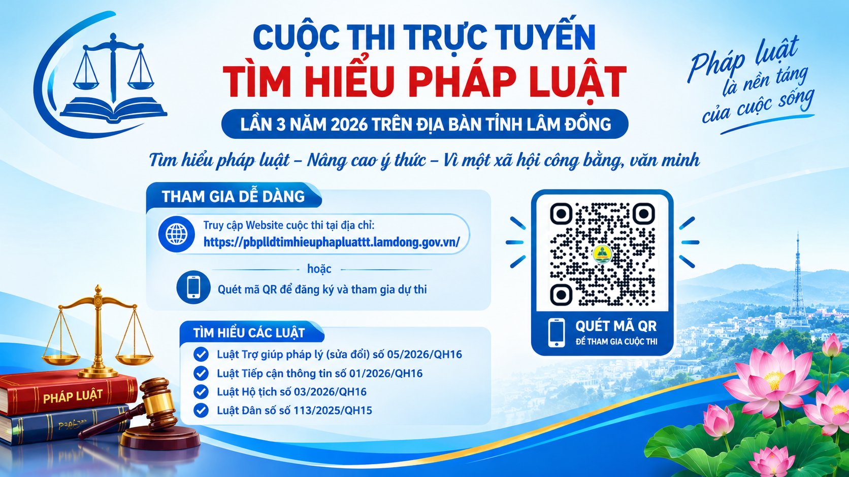 Phường B’Lao phát động hưởng ứng Cuộc thi trực tuyến tìm hiểu pháp luật lần 3 năm 2026