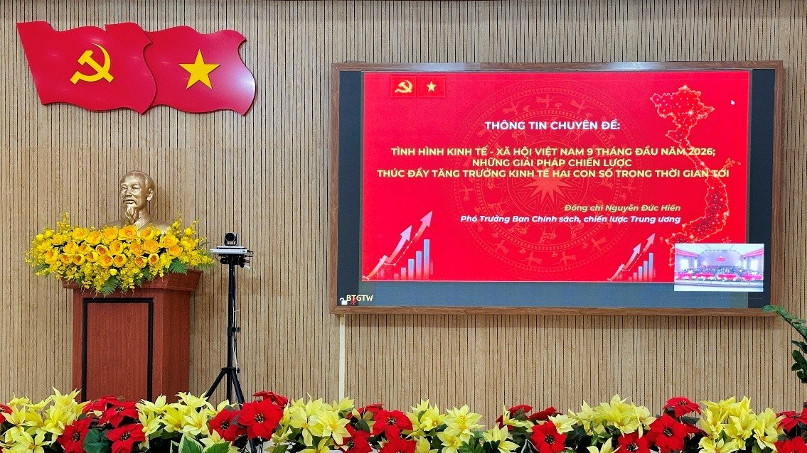 Đảng ủy Phường 2 Bảo Lộc tham dự Hội nghị trực tuyến Báo cáo viên Trung ương tháng 9/2026