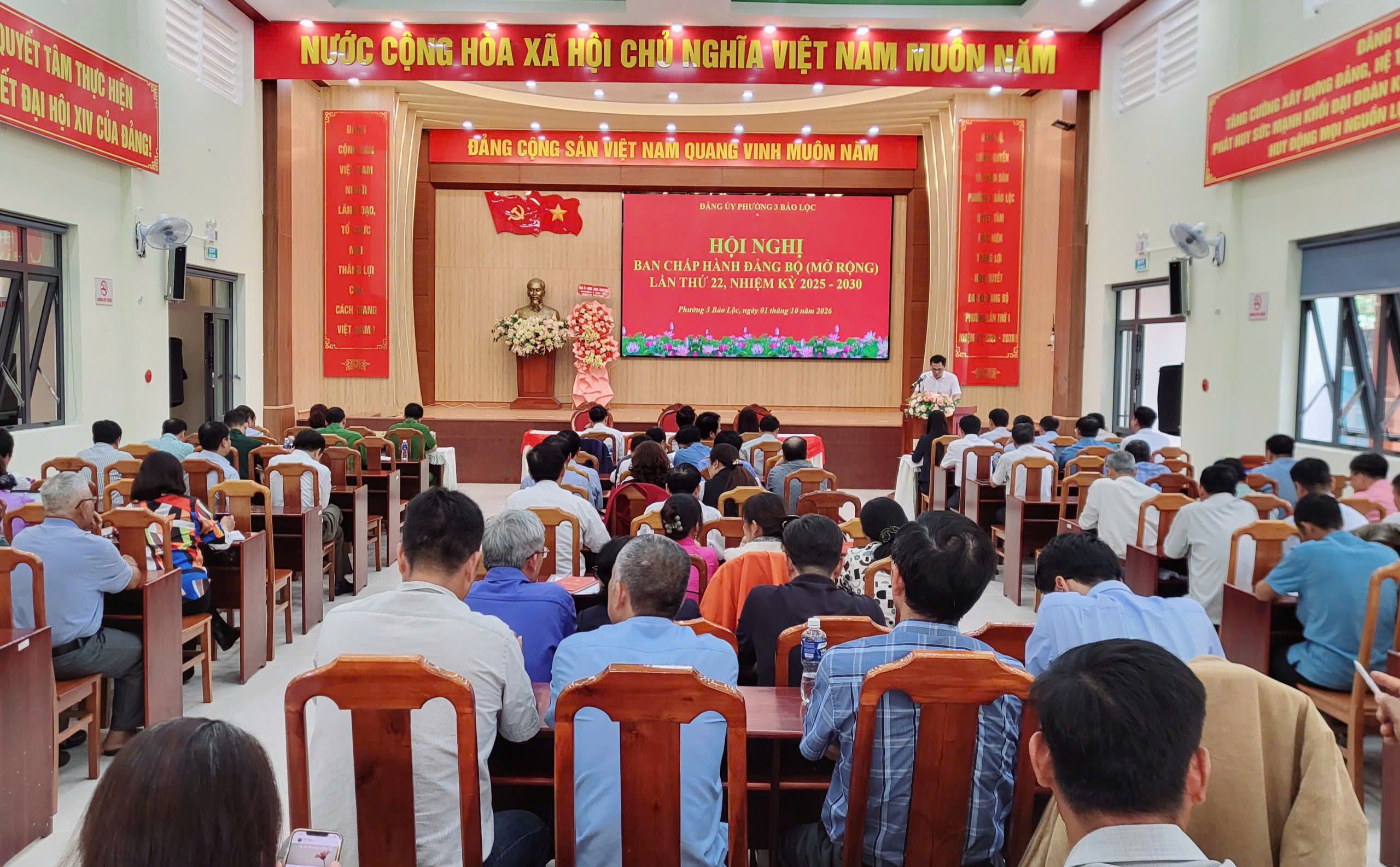 Phường 3 Bảo Lộc: Hội nghị Ban Chấp hành Đảng bộ Phường 3 Bảo Lộc (mở rộng) lần thứ 22, nhiệm kỳ 2025 – 2030