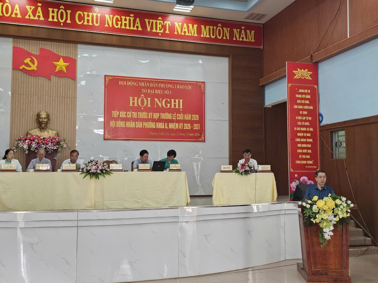Cử tri kiến nghị nhiều vấn đề liên quan đến đời sống nhân dân với đại biểu Hội đồng nhân dân phường 1 Bảo Lộc