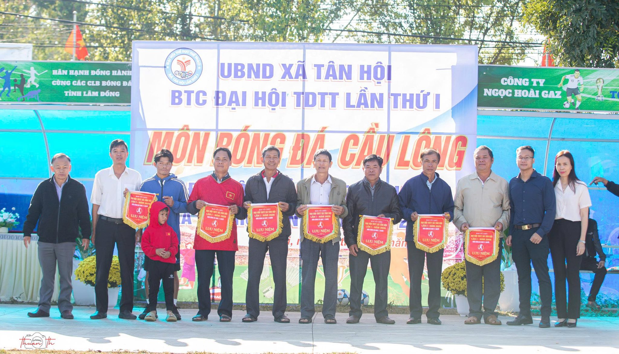 Ban tổ chức Đại hội thể dục thể thao xã Tân Hội tổ chức khai mạc giải Bóng đá nam 11 người và giải Cầu lông Đại hội thể dục thể thao xã Tân Hội lần thứ I - năm 2026