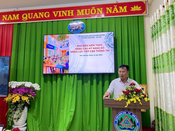 UBND XÃ ĐƠN DƯƠNG TỔ CHỨC CÁC LỚP TẬP HUẤN KỸ NĂNG SỐ – AN TOÀN THÔNG TIN CHO NGƯỜI DÂN TRÊN ĐỊA BÀN XÃ