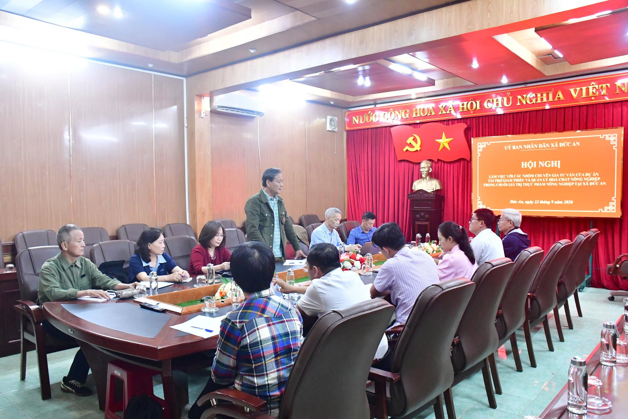 Đức An làm việc với các nhóm chuyên gia về quản lý hóa chất nông nghiệp