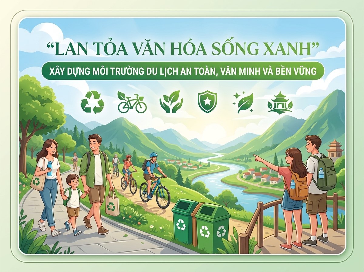 Lan tỏa văn hóa sống xanh – Xây dựng môi trường du lịch an toàn, văn minh và bền vững