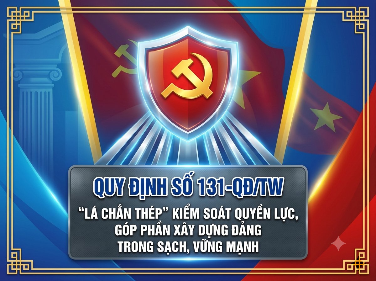 QUY ĐỊNH SỐ 131-QĐ/TW – “LÁ CHẮN THÉP” KIỂM SOÁT QUYỀN LỰC, GÓP PHẦN XÂY DỰNG ĐẢNG TRONG SẠCH, VỮNG MẠNH