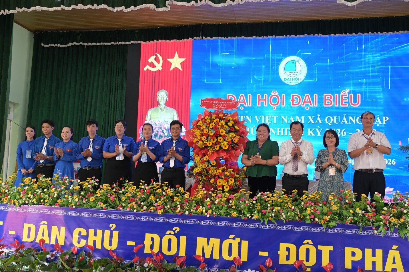 ĐẠI HỘI ĐẠI BIỂU HỘI LIÊN HIỆP THANH NIÊN VIỆT NAM XÃ QUẢNG LẬP LẦN THỨ NHẤT THÀNH CÔNG TỐT ĐẸP