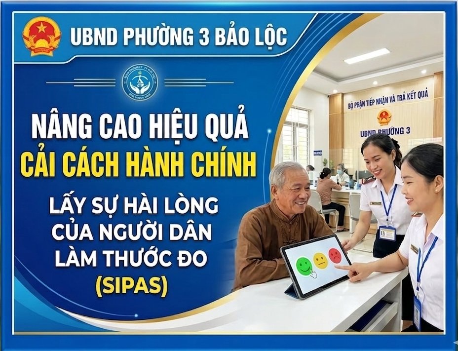 Phường 3 Bảo Lộc tập trung nâng cao hiệu quả cải cách hành chính, lấy sự hài lòng của người dân làm thước đo