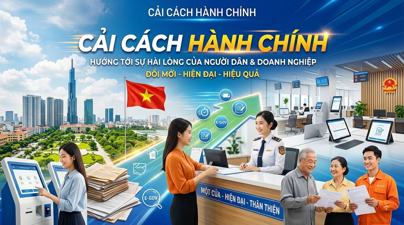 ĐẨY MẠNH CẢI CÁCH HÀNH CHÍNH – CHUNG TAY XÂY DỰNG NỀN HÀNH CHÍNH HIỆN ĐẠI, PHỤC VỤ NHÂN DÂN