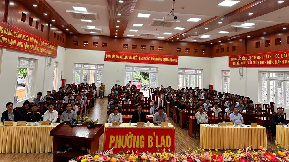 Phường B'Lao tham dự Hội nghị toàn quốc quán triệt một số Nghị quyết, Chỉ thị của Bộ Chính trị