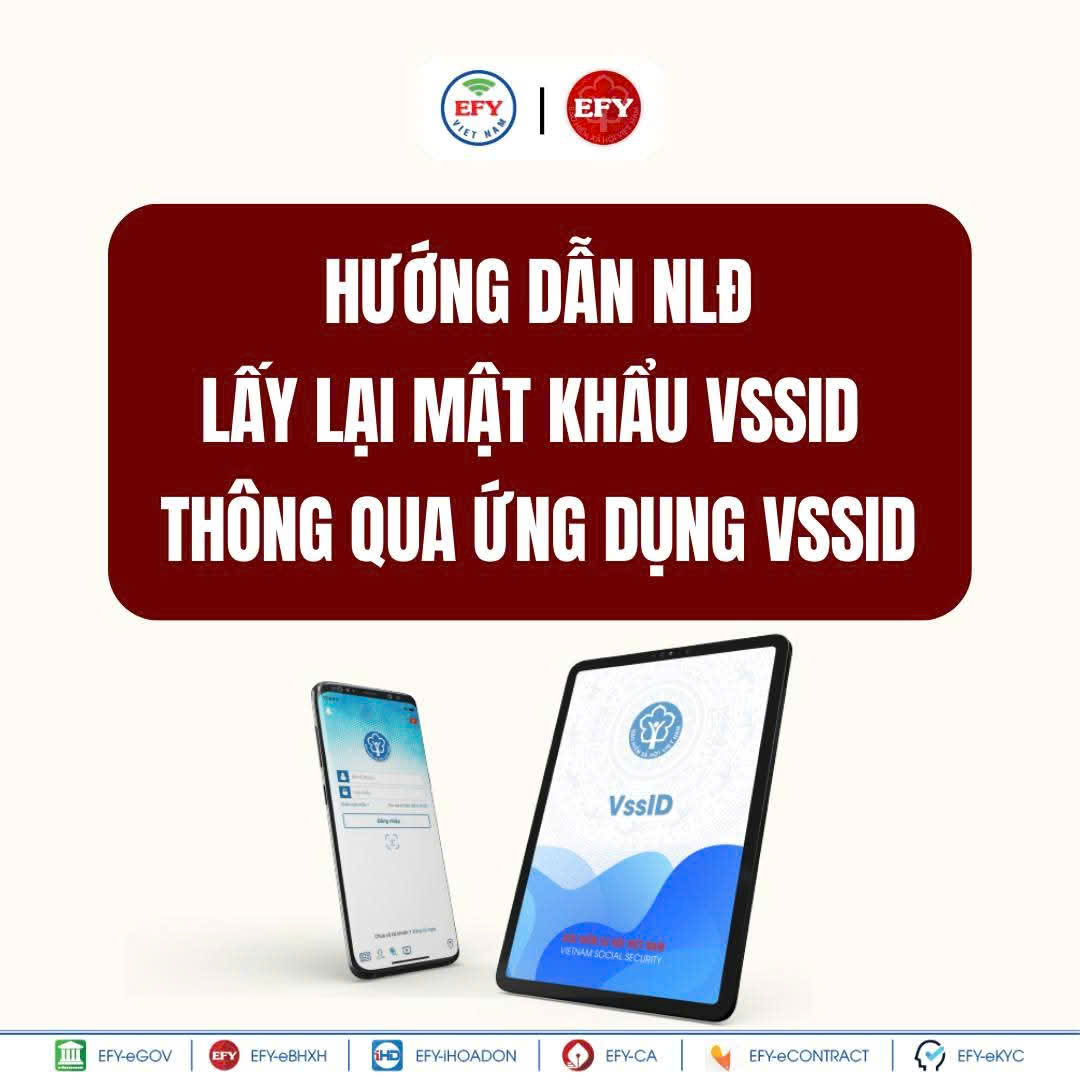 Hướng dẫn NLĐ lấy lại mật khẩu VssID thông qua ứng dụng VssID