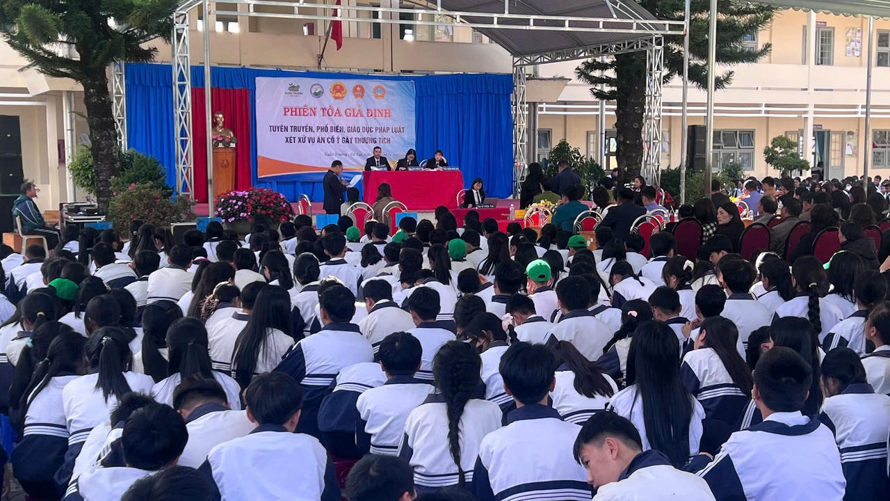 Phường Xuân Trường - Đà Lạt tuyên truyền pháp luật thông qua phiên tòa giả định