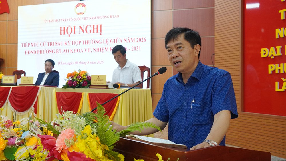 HỘI NGHỊ TIẾP XÚC CỬ TRI SAU KỲ HỌP THƯỜNG LỆ GIỮA NĂM 2026