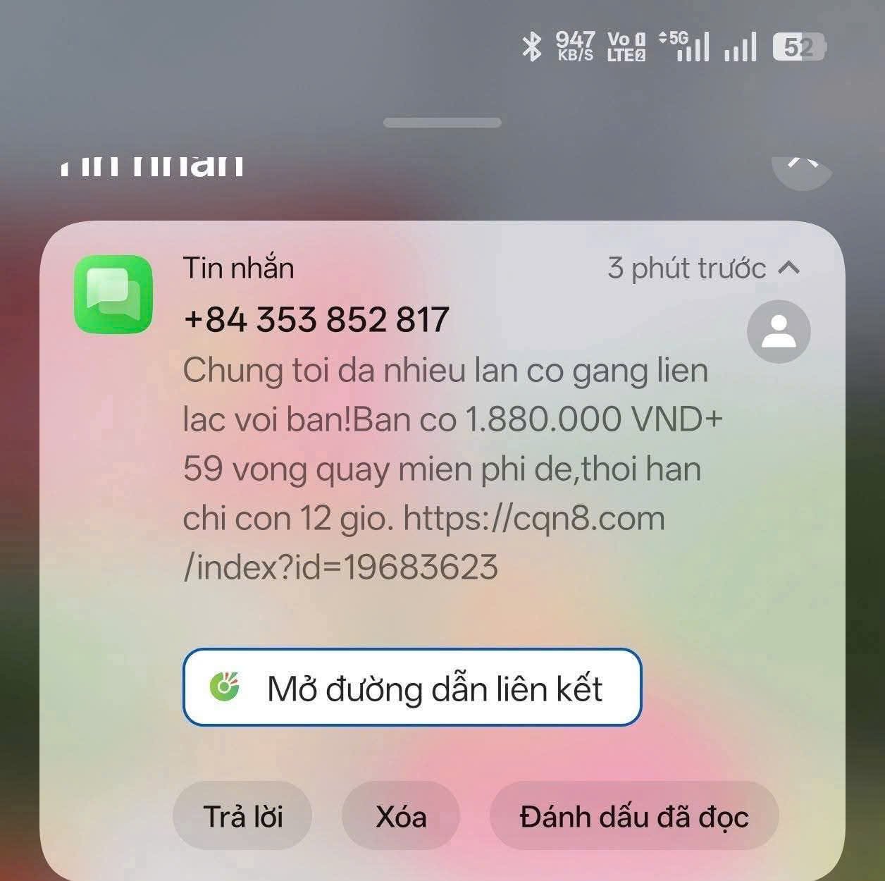 🚨 CẢNH BÁO LỪA ĐẢO QUA TIN NHẮN SMS – ĐỪNG ĐỂ MẤT TIỀN CHỈ VÌ MỘT CÚ NHẤP!