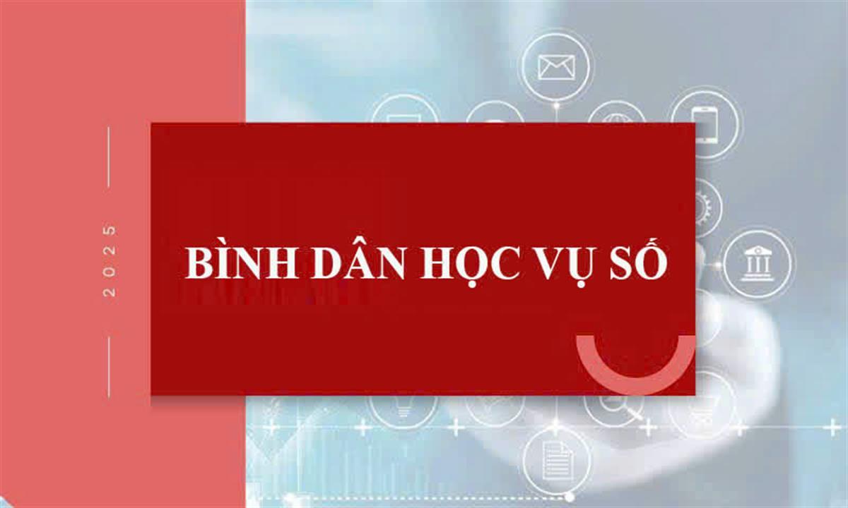 HƯỚNG DẪN HỌC TẬP TRÊN NỀN TẢNG BÌNH DÂN HỌC VỤ SỐ