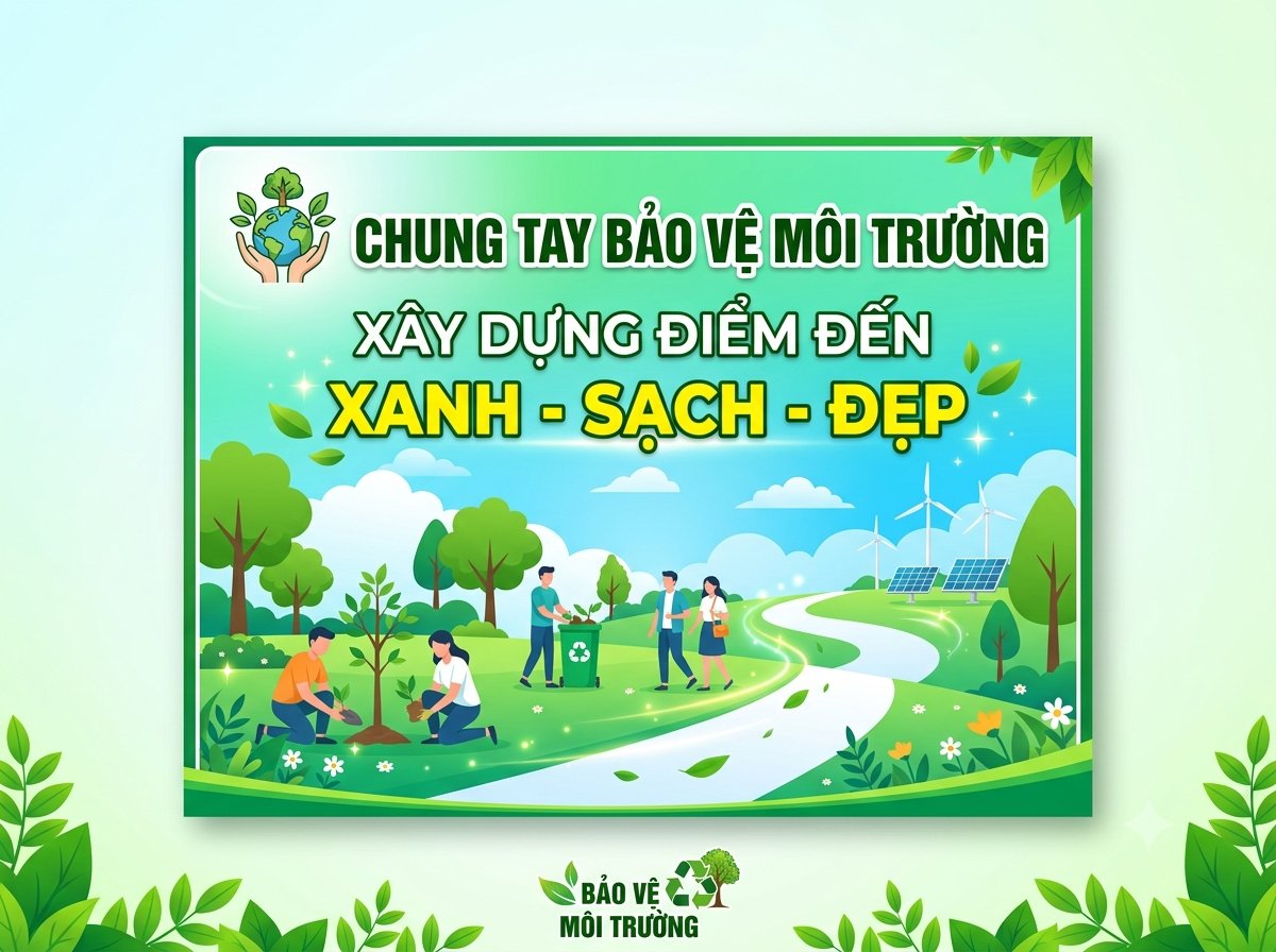Chung tay bảo vệ môi trường, xây dựng điểm đến  xanh - sạch - đẹp