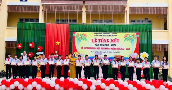 Trường THCS Phan Bội Châu tổng kết năm học 2025 – 2026