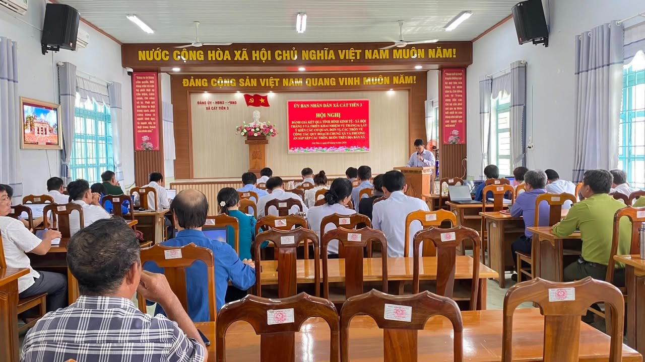 Xã Cát Tiên 3 đánh giá tình hình kinh tế - xã hội tháng 5, triển khai nhiệm vụ tháng 6 năm 2026