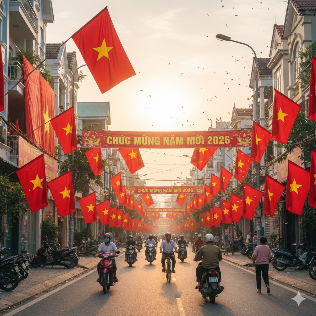 Thông báo về việc treo cờ Tổ quốc nhân dịp Tết Dương lịch 2026