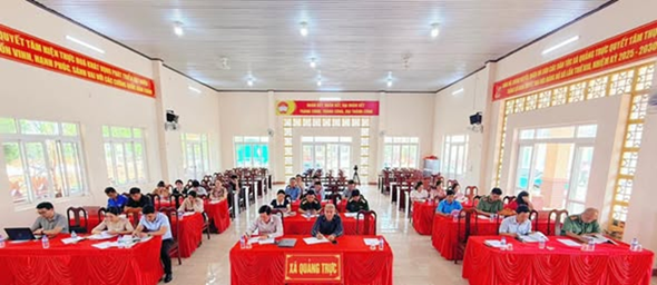 Đảng ủy xã Quảng Trực sơ kết hoạt động Ban chỉ đạo 35 quý I năm 2026