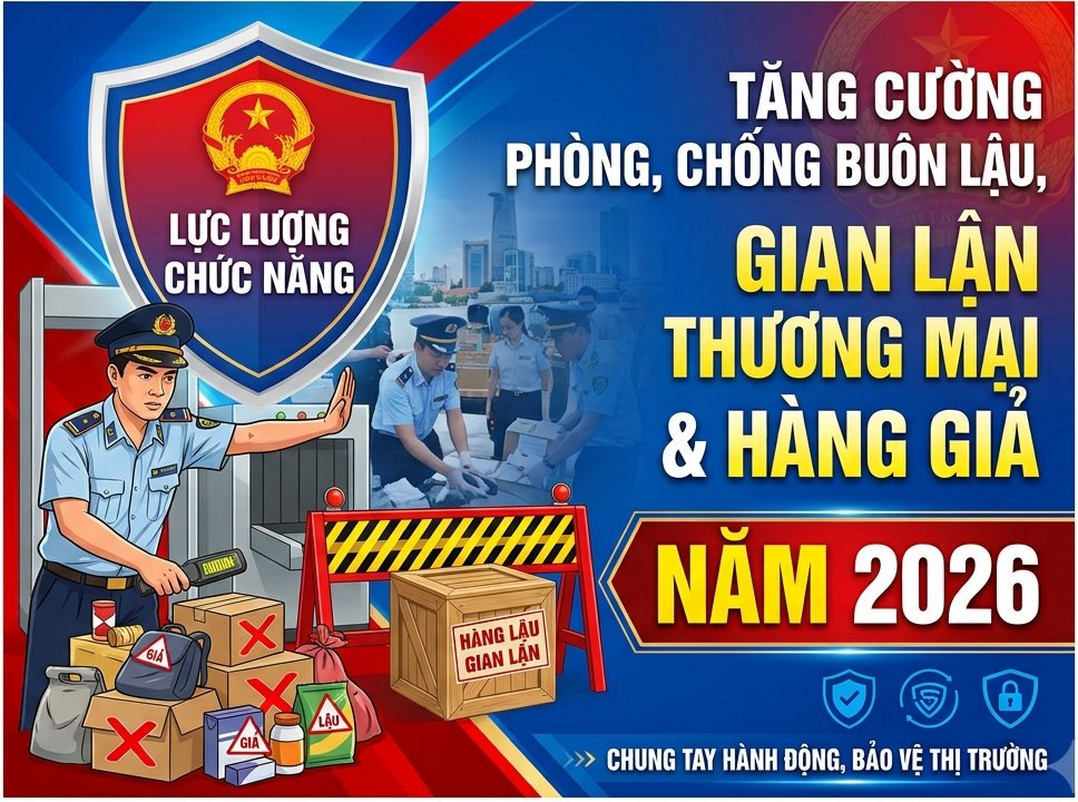 TĂNG CƯỜNG PHÒNG, CHỐNG BUÔN LẬU, GIAN LẬN THƯƠNG MẠI VÀ HÀNG GIẢ NĂM 2026