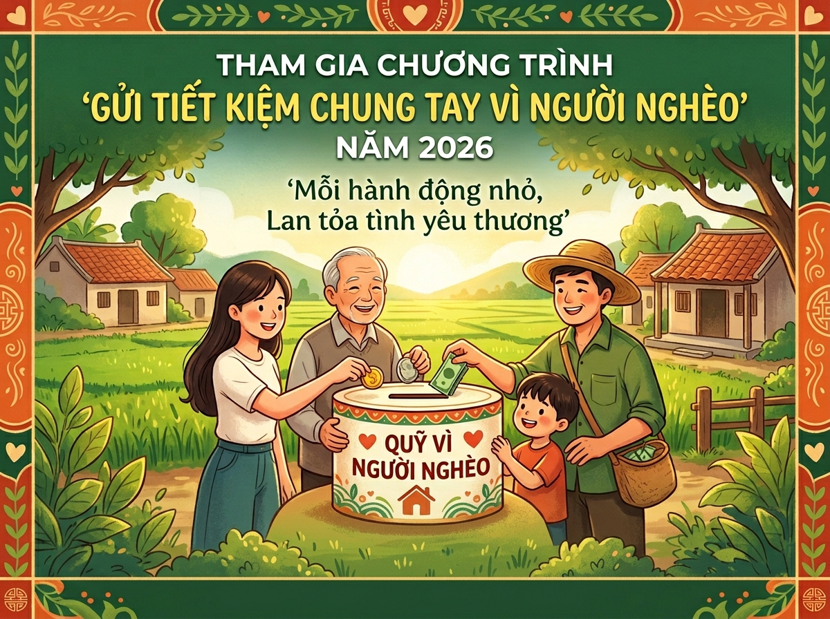 Tham gia chương trình “Gửi tiết kiệm chung tay vì người nghèo” năm 2026