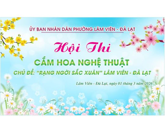 Hội thi Cắm Hoa Nghệ Thuật Chủ đề "Rạng ngời sắc Xuân" Lâm Viên - Đà Lạt