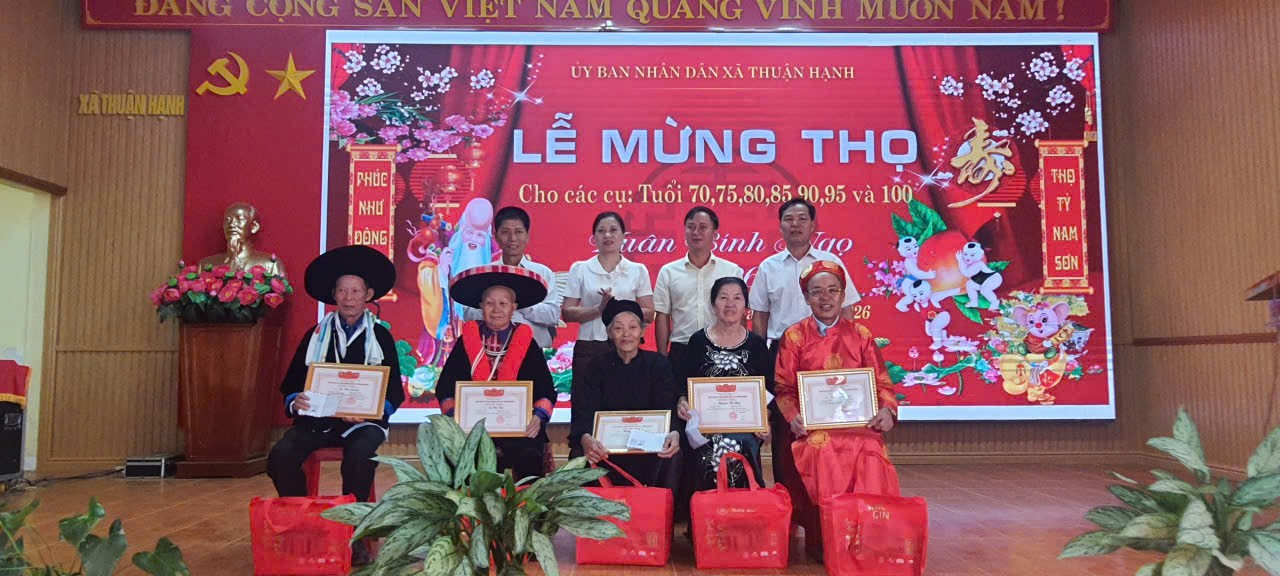 UBND XÃ THUẬN HẠNH TỔ CHỨC LỄ MỪNG THỌ XUÂN BÍNH NGỌ 2026 .