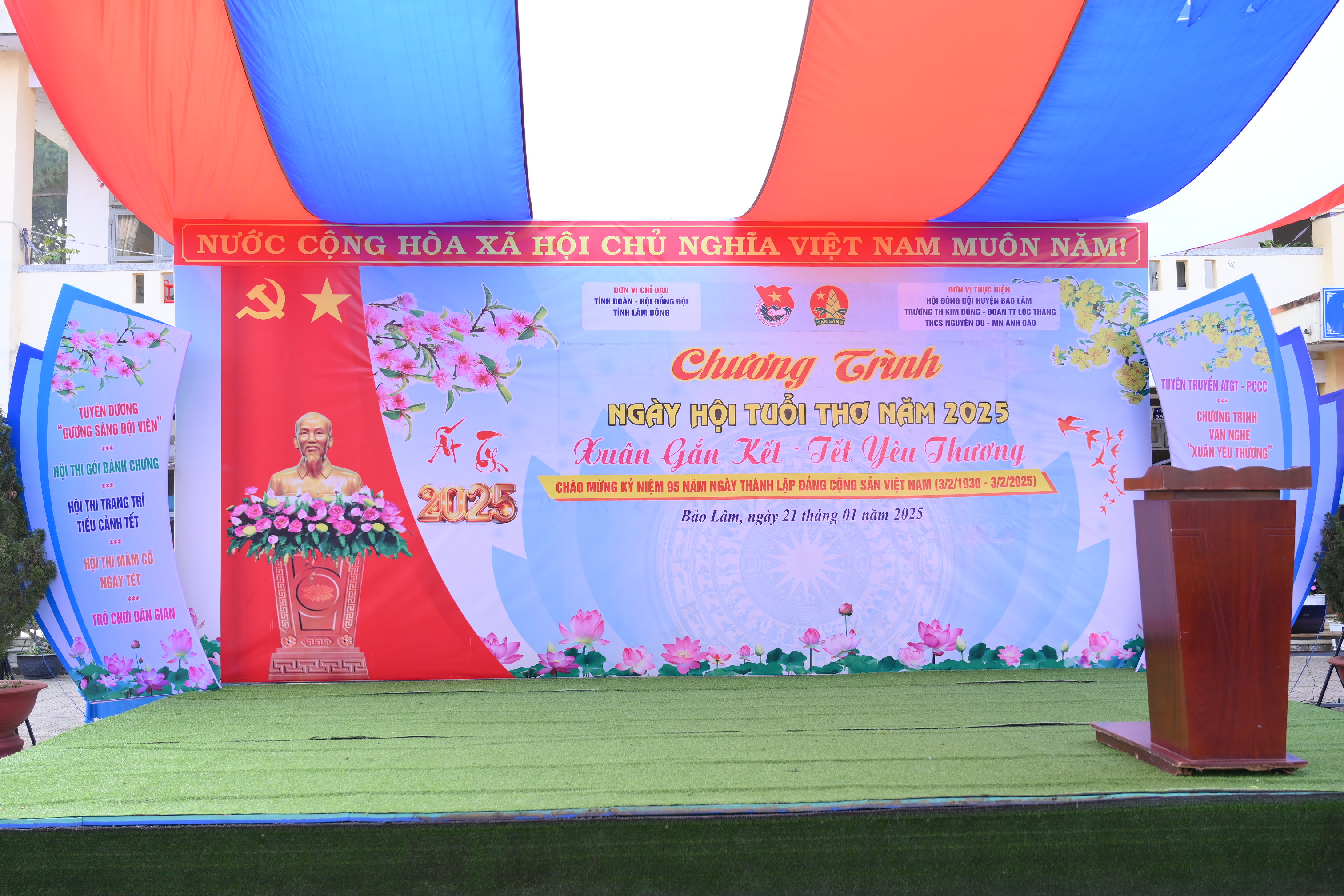 NGÀY HỘI TUỔI THƠ NĂM 2025 CHỦ ĐỀ " XUÂN GẮN KẾT - TẾT YÊU THƯƠNG" CHÀO MỪNG KỶ NIỆM 95 NĂM NGÀY THÀNH LẬP ĐẢNG CỘNG SẢN VIỆT NAM (03/02/1930 - 03/02/2025)    - Trường Tiểu Học Kim Đồng