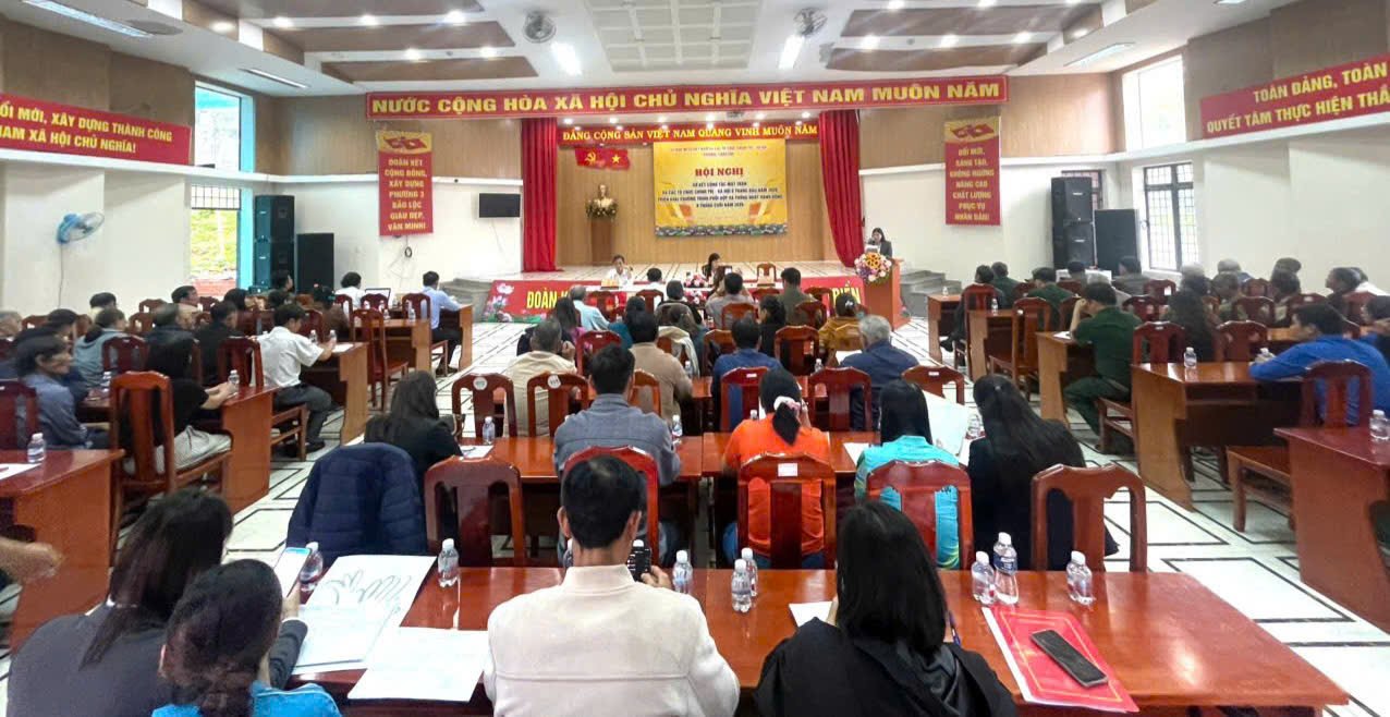 Phường 3 Bảo Lộc: Tổ chức Hội nghị sơ kết công tác Mặt trận và các đoàn thể 6 tháng đầu năm 2026, triển khai chương trình phối hợp và thống nhất hành động 6 tháng cuối năm 2026