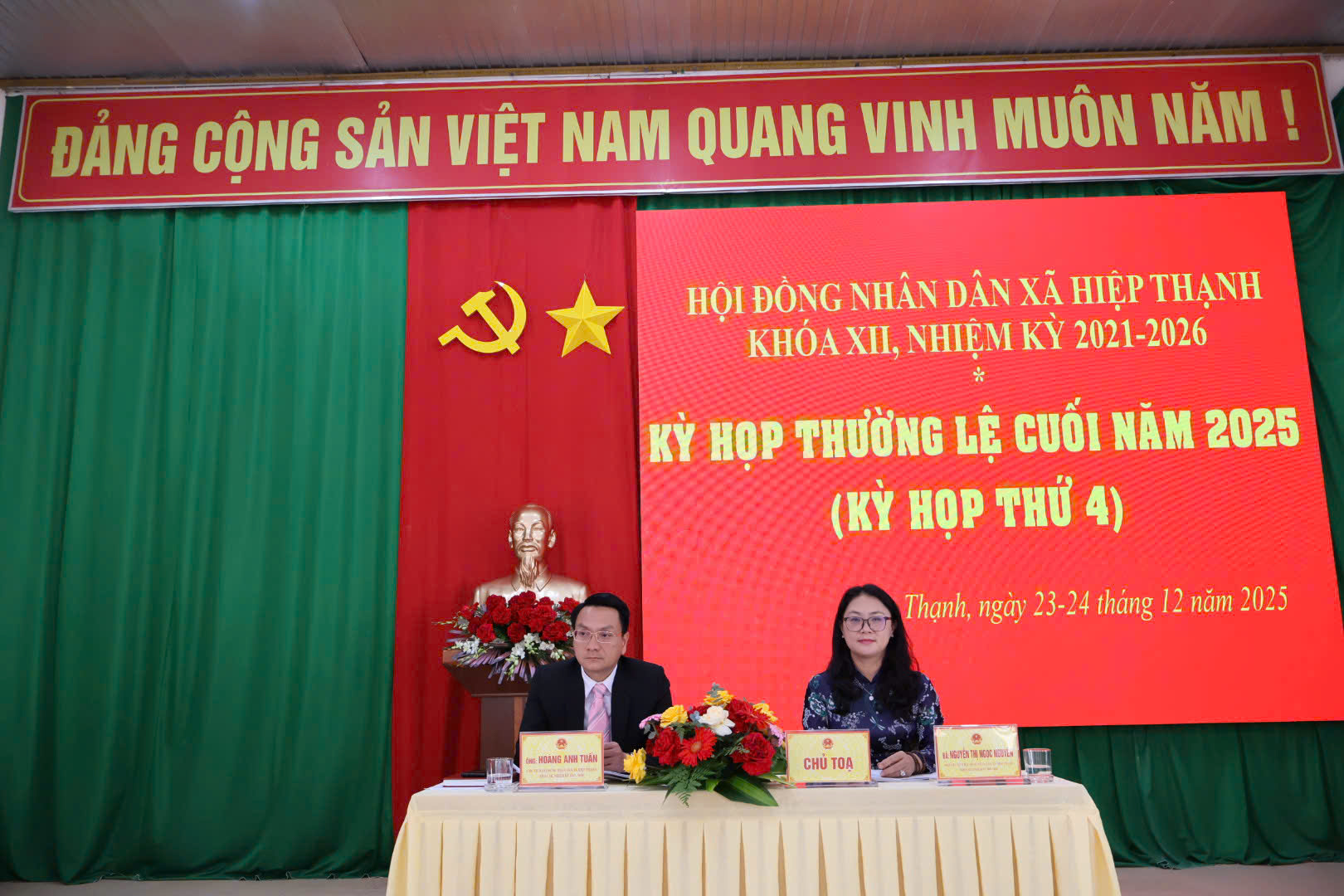 HỘI ĐỒNG NHÂN DÂN XÃ HIỆP THẠNH TỔ CHỨC KỲ HỌP THƯỜNG LỆ CUỐI NĂM 2025 Trong các ngày 23 và 24/12/2025,