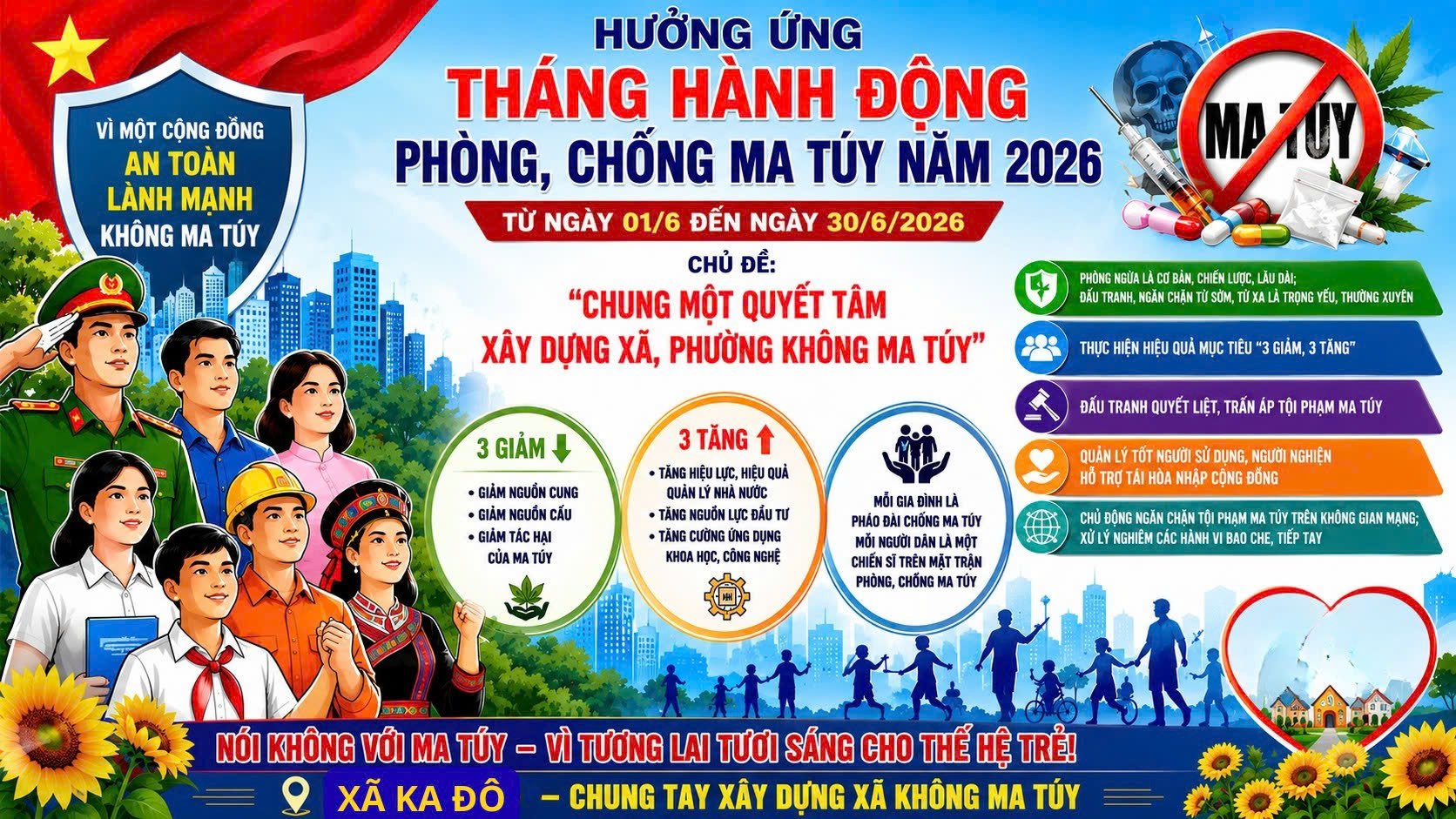 Hưởng ứng tháng hành động phòng, chống ma túy năm 2026