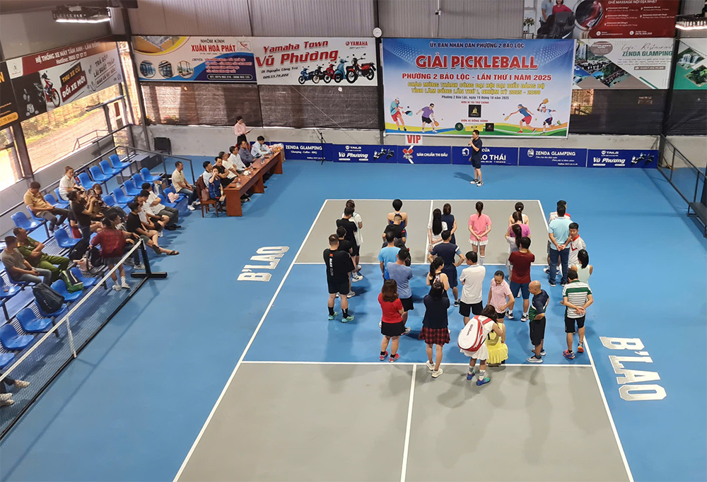 Phường 2 Bảo Lộc tổ chức Giải Pickleball  lần thứ I – năm 2025