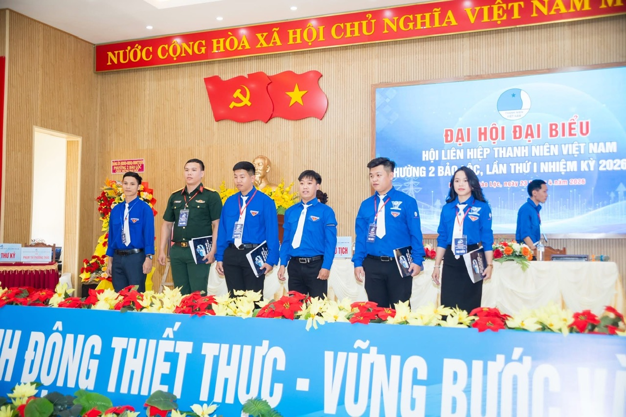 Khai mạc Đại hội Đại biểu Hội LHTN Việt Nam Phường 2 Bảo Lộc lần thứ I, nhiệm kỳ 2026–2029.