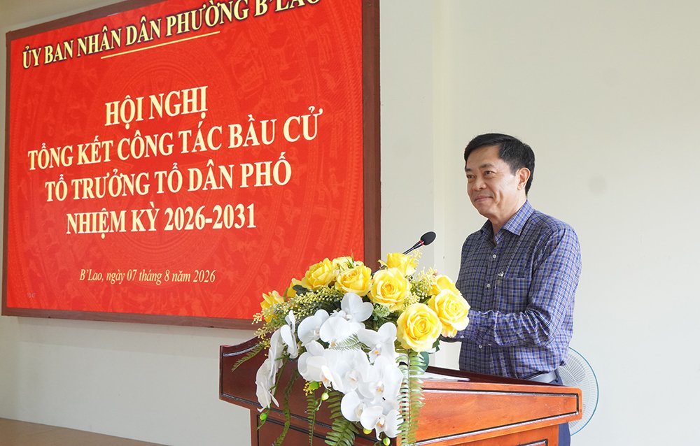 Phường B’Lao: Hoàn thành bầu cử Tổ trưởng tổ dân phố nhiệm kỳ 2026 - 2031