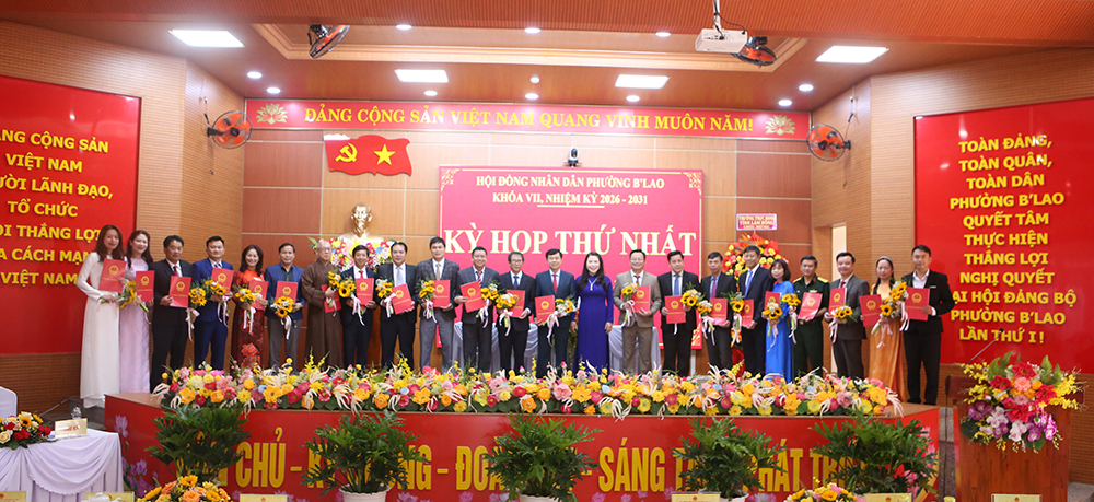 HĐND phường B’Lao tổ chức thành công Kỳ họp thứ nhất, nhiệm kỳ 2026-2031
