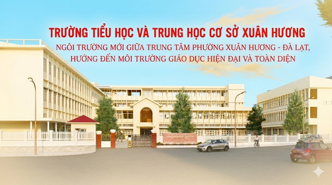 TRƯỜNG TIỂU HỌC VÀ TRUNG HỌC CƠ SỞ XUÂN HƯƠNG - NGÔI TRƯỜNG MỚI GIỮA TRUNG TÂM PHƯỜNG XUÂN HƯƠNG - ĐÀ LẠT, HƯỚNG ĐẾN MÔI TRƯỜNG GIÁO DỤC HIỆN ĐẠI VÀ TOÀN DIỆN