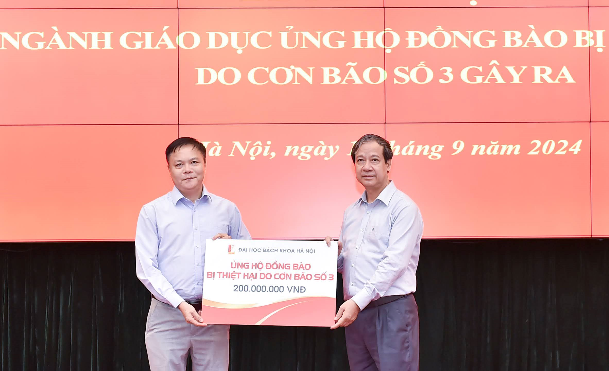 Thư cảm ơn tổ chức, cá nhân chung tay cùng ngành Giáo dục khắc phục thiệt hại bão số 3