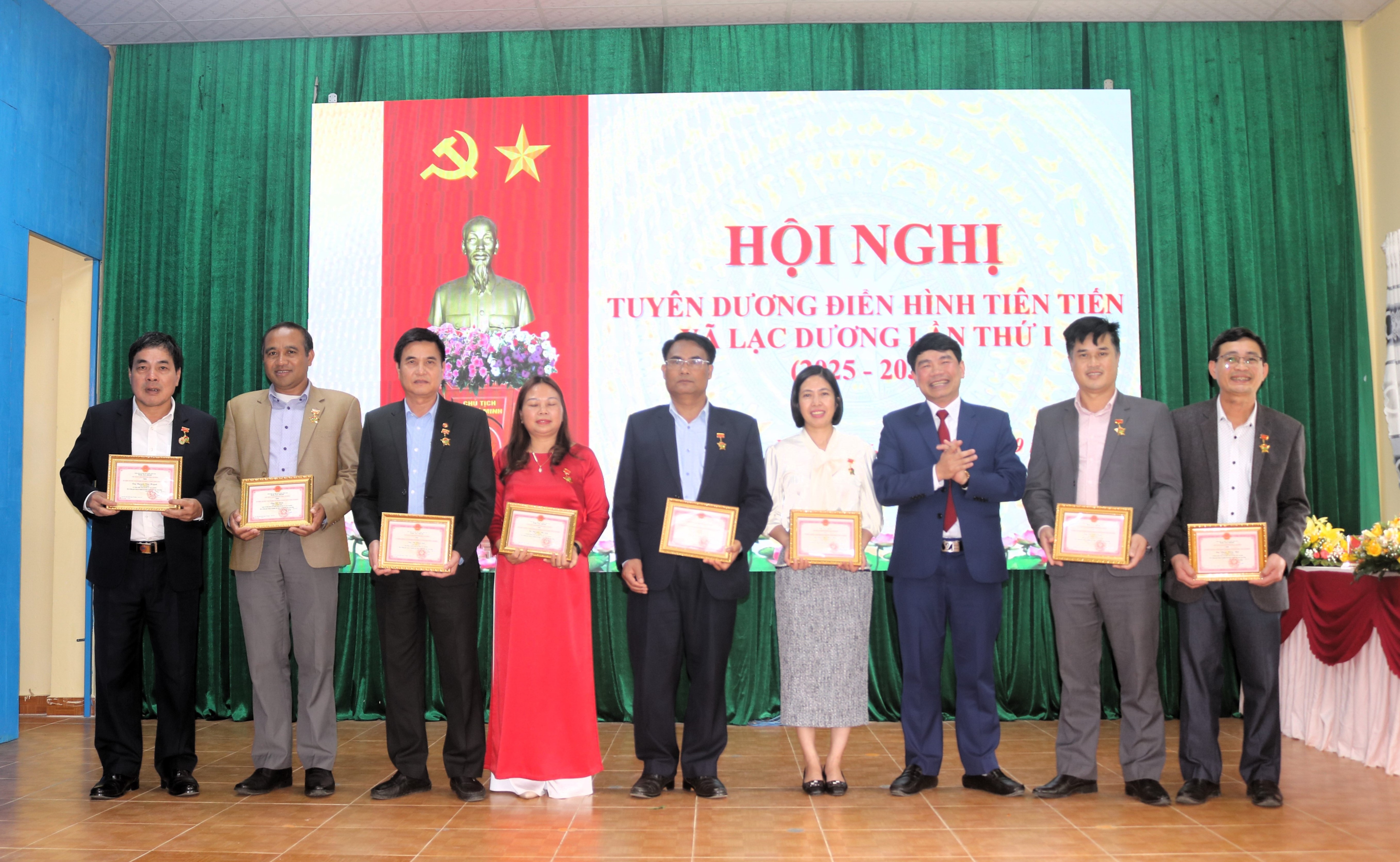 Xã Lạc Dương long trọng tổ chức Hội nghị Tuyên dương điển hình tiên tiến lần thứ I, giai đoạn 2025 – 2030