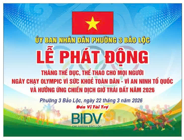 Dự Lễ phát động Ngày chạy Olympic Vì sức khỏe toàn dân - Vì an ninh tổ quốc, hưởng ứng Chiến dịch Giờ Trái đất và Giải Việt dã năm 2026