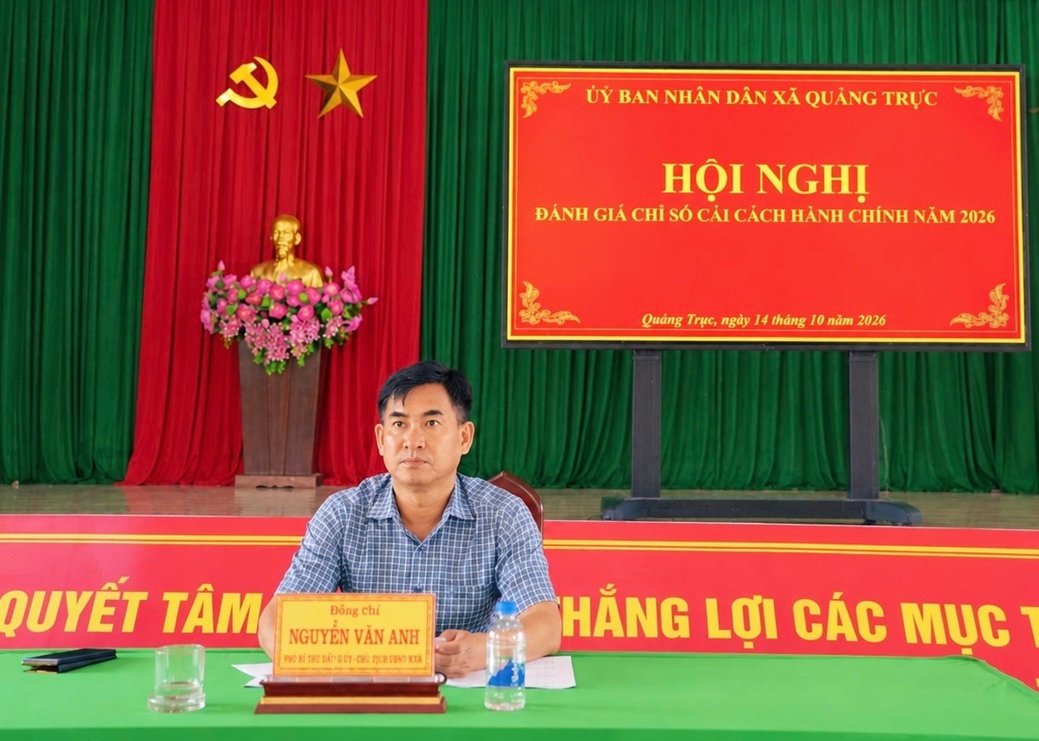 Quảng Trực tổ chức Hội nghị đánh giá chỉ số cải cách hành chính năm 2026